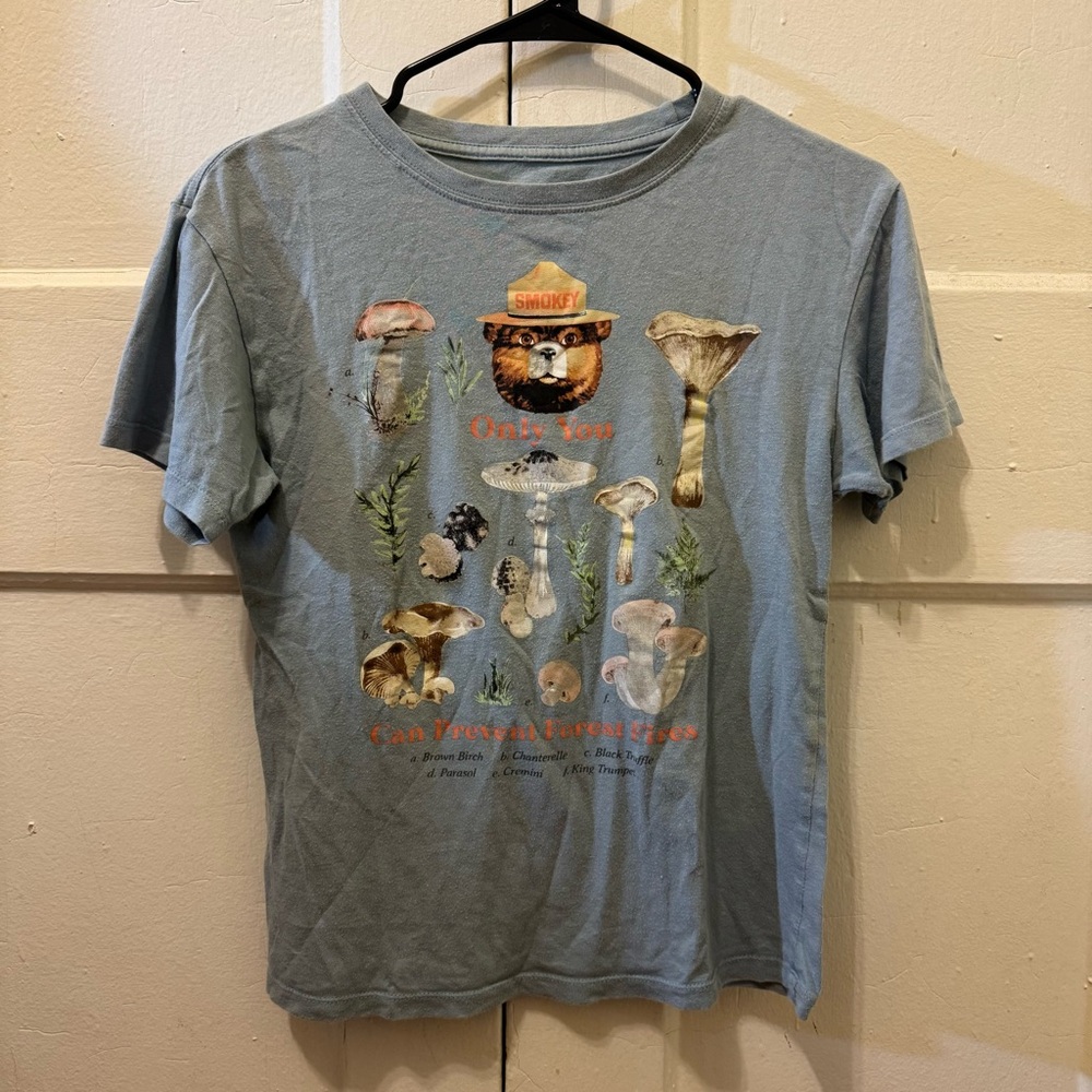 Smokey the Bear Light Blue T Shirt